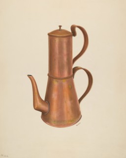 Coffee Pot, c. 1938. Creator: Ray Price.