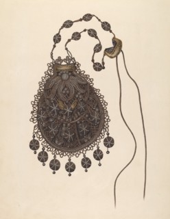Beaded Handbag, c. 1938. Creator: Ray Price.