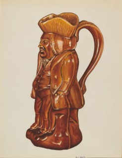 Ceramic Pitcher, 1935/1942. Creator: Ray Price.