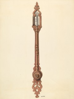 Mercury Barometer, c. 1940. Creator: Ray Price.
