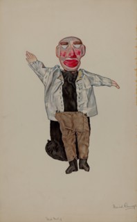 Blind Man Hand Puppet, c. 1936. Creator: David Ramage.