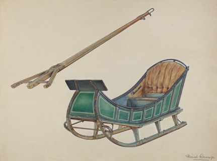 Sleigh, 1935/1942. Creator: David Ramage.