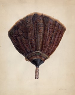 Fan, c. 1938. Creator: Edna C. Rex.