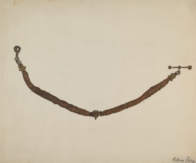 Watch Chain, 1935/1942. Creator: Edna C. Rex.