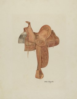 Spanish Southwest Saddle, c. 1939. Creator: Arthur P. Reynolds.
