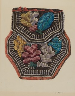 Beaded Bag, c. 1940. Creator: George E. Rhone.