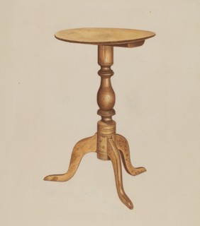 Occasional Table, c. 1938. Creator: Michael Riccitelli.