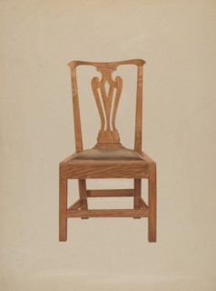 Chair, c. 1938. Creator: Michael Riccitelli.