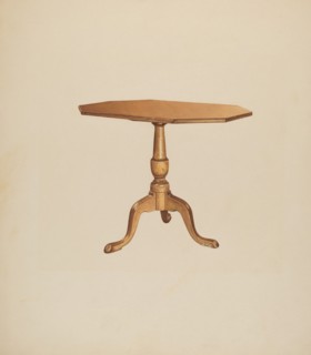 Table (Tripod), 1935/1942. Creator: Michael Riccitelli.