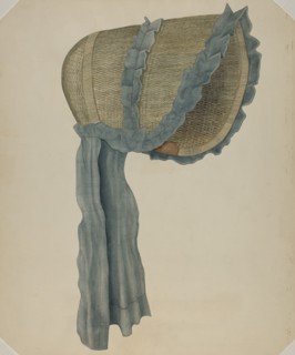Shaker Bonnet, c. 1938. Creator: Wilbur M Rice.