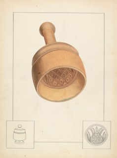 Butter Mold, c. 1937. Creator: Wilbur M Rice.