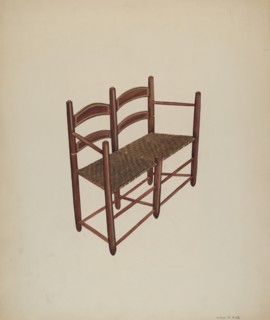 Ox Cart Chair, c. 1939. Creator: Wilbur M Rice.