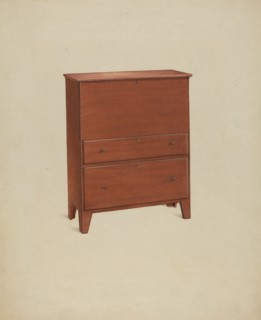 Shaker Chest of Drawers, 1937. Creator: Winslow Rich.