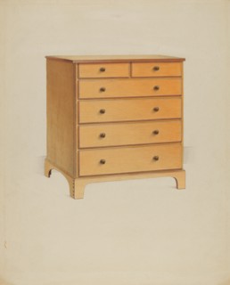 Shaker Chest of Drawers, 1937. Creator: Winslow Rich.