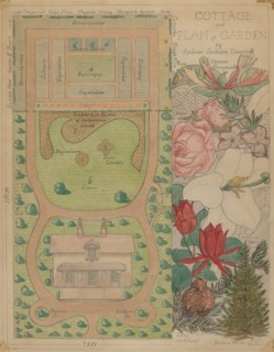 Ground Plan for Cottage, c. 1936. Creator: Virginia Richards.