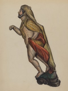 Figurehead: Hercules, c. 1937. Creator: Virginia Richards.