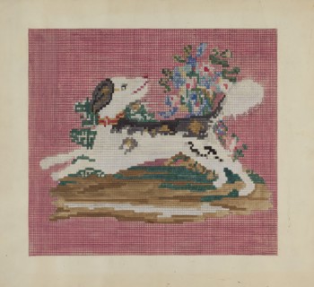 Chair Cover, c. 1937. Creator: Mabel Ritter.