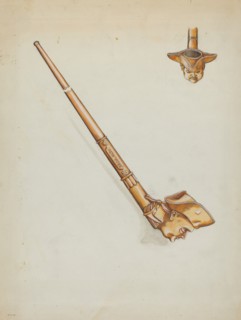 Pipe, c. 1936. Creator: Mabel Ritter.