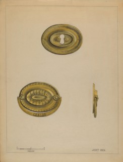 Drawer Pull, c. 1936. Creator: Janet Riza.