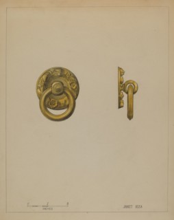 Drawer Pull, c. 1936. Creator: Janet Riza.