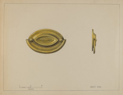 Drawer Pull, c. 1936. Creator: Janet Riza.