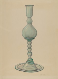 Candlestick, c. 1940. Creator: Janet Riza.
