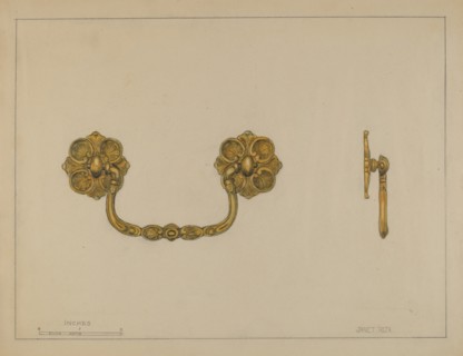 Drawer Pull, c. 1936. Creator: Janet Riza.