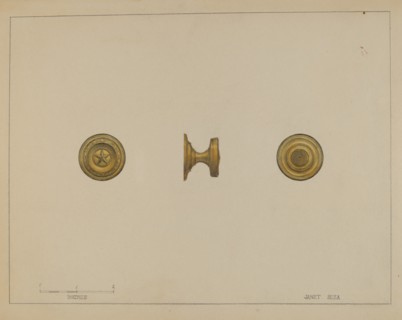 Drawer Pull, c. 1936. Creator: Janet Riza.
