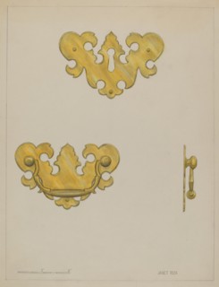 Drawer Pull, c. 1936. Creator: Janet Riza.