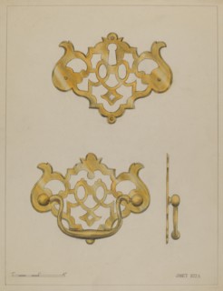 Drawer Pull, c. 1936. Creator: Janet Riza.