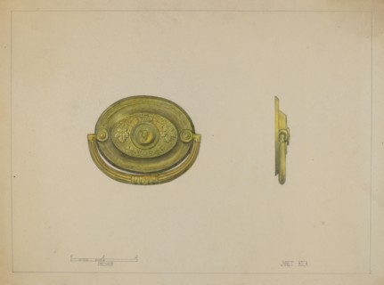 Drawer Pull, c. 1936. Creator: Janet Riza.