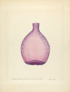 Toilet or Perfume Bottle, c. 1940. Creator: Janet Riza.
