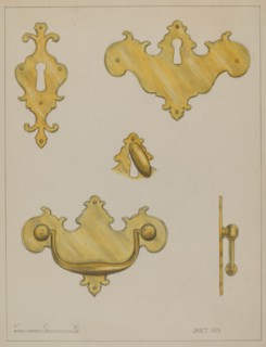 Drawer Pull, c. 1936. Creator: Janet Riza.