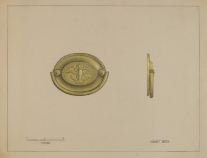 Drawer Pull, c. 1936. Creator: Janet Riza.