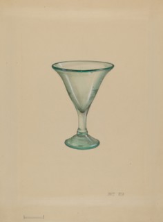 Wine Glass, c. 1936. Creator: Janet Riza.