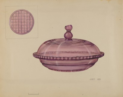Butter Dish, c. 1936. Creator: Janet Riza.