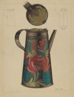 Chocolate Pot, c. 1936. Creator: Janet Riza.