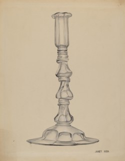 Candlestick, c. 1937. Creator: Janet Riza.