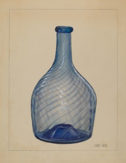 Bottle, c. 1937. Creator: Janet Riza.