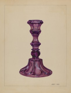 Candlestick, c. 1937. Creator: Janet Riza.