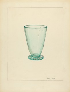 Toddy Glass, 1935/1942. Creator: Janet Riza.