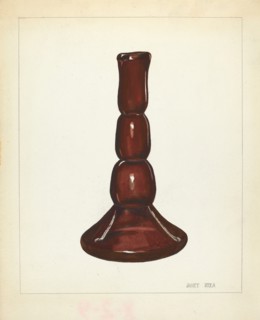 Candlestick, c. 1940. Creator: Janet Riza.