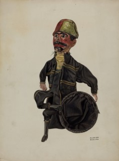 Policeman Hand Puppet, c. 1938. Creator: Florian Rokita.
