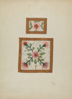 Burse and Chalice Veil, c. 1940. Creators: Josephine C. Romano, Hal Blakeley.