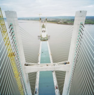 Second Severn Crossing, M4, New Passage, Pilning and Severn Beach, Gloucestershire, 18/10/1995. Creator: John Laing plc.