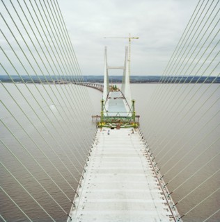 Second Severn Crossing, M4, New Passage, Pilning and Severn Beach, Gloucestershire, 18/10/1995. Creator: John Laing plc.