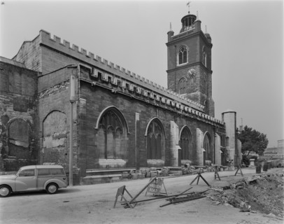 St Giles Cripplegate, Fore Street, City of London, Greater London Authority, 25/06/1964. Creator: John Laing plc.