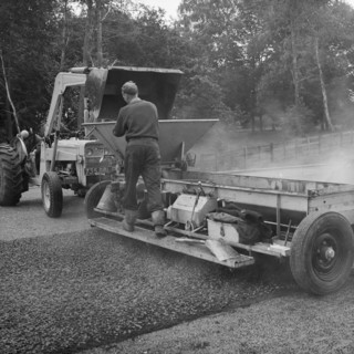 Construction of the Birmingham to Preston Motorway (M6), Staffordshire, 20/08/1962. Creator: John Laing plc.
