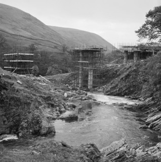Construction of the M6 Motorway, Tebay, Eden, Cumbria, 29/10/1968. Creator: John Laing plc.
