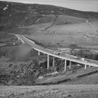 Construction of the M6 Motorway, Tebay, Eden, Cumbria, 27/02/1970. Creator: John Laing plc.